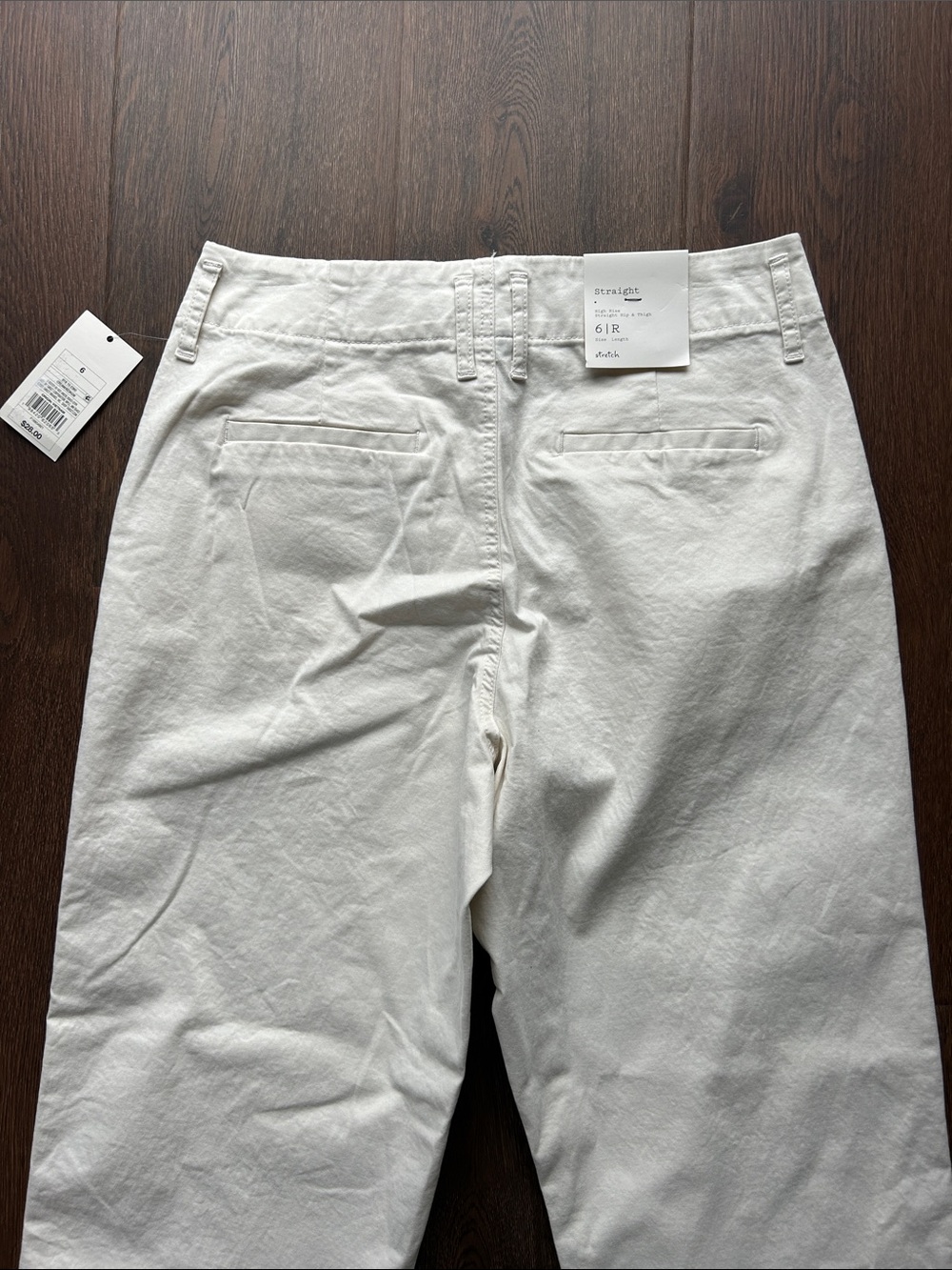 NWT a new day High Rise Straight Cream Pants Size 6 | Cream Pants | Business - Picture 6 of 7